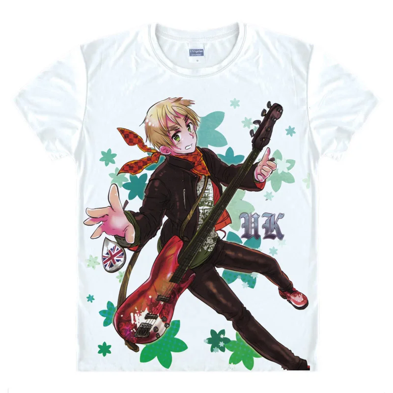 Coolprint футболка с изображением в стиле Аниме Хеталия и страны оси футболки Hetalia