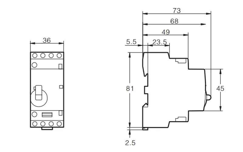 4 P 25A 4NO 400 V 50/60 HZ Din rail бытовой AC Контактор В соответствии с стандартом с ручным Управление переключатель