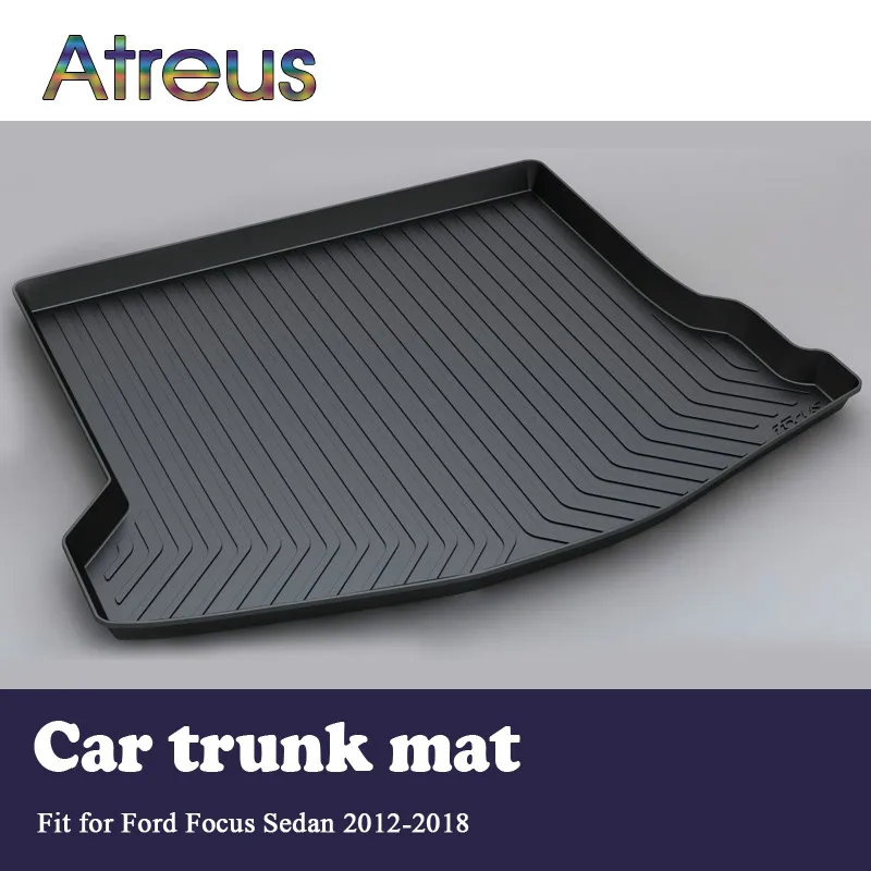 

Atreus For 2012-2018 Sedan Ford Focus 3 Mk3 Accessories Car Rear Boot Liner Trunk Cargo Mat Tray Floor Carpet Pad Protector