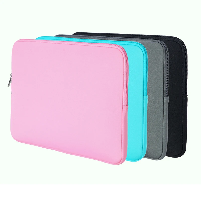

Portable Fashion New Laptop Bag Zipper Soft Sleeve 10 11 12 13 14 15 inch Bag Case for MacBook Air pro Ultrabook Notebook tablet