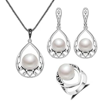 Nueva Llegada de la Alta Calidad de Imitación Mujeres Sistemas de La Joyería de Plata Antiguo Plateado Vintage Conjunto De Joyas