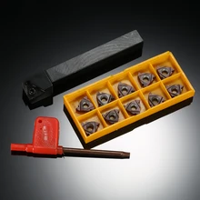 10 шт./кор. станка с ЧПУ SER1212H16 вставка держатель+ VP15TF 16ER AG60 карбидные вставки+ T15 ключ, дюймовый стандарт для токарно-винторезный станок набор инструментов