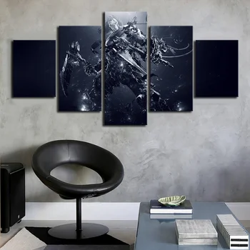 

5 Piece Canvas Art Wall Picture Darksiders Video Game Poster Pictures Oil Painting for Home Decor