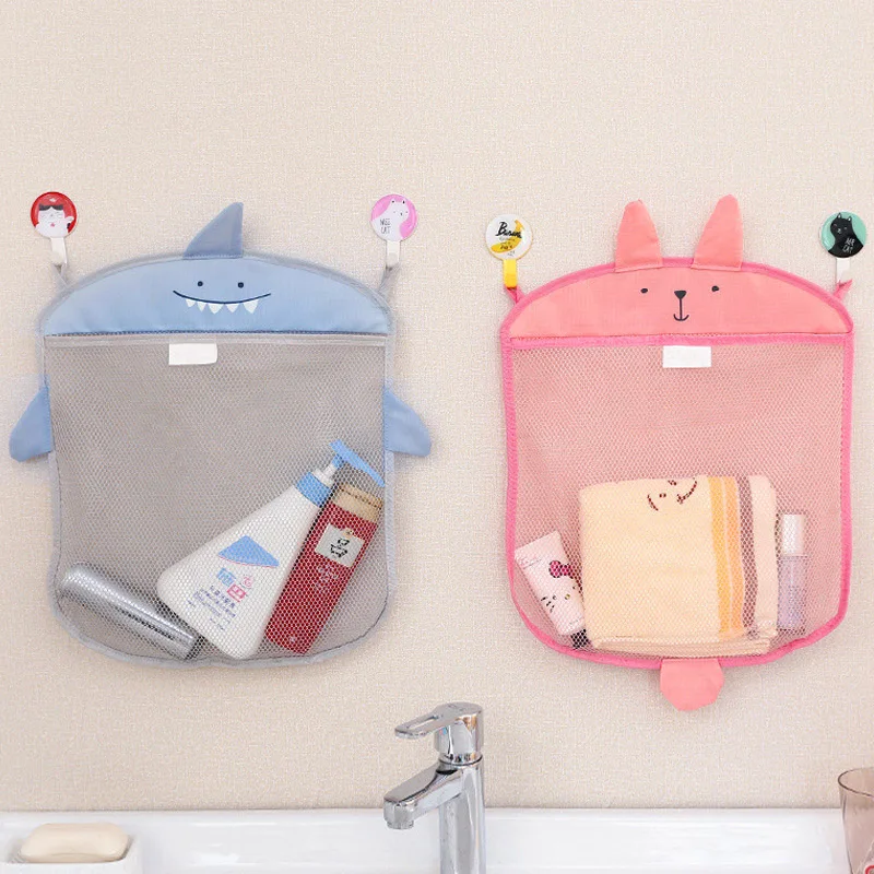 Мультяшные животные формы водонепроницаемый тканевый сетчатый мешок для ванной комнаты для игрушек для ванной сумка детская корзина для песка игрушки пляжное хранение