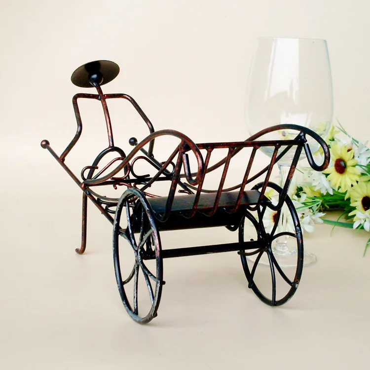 1 шт. новый список креативные железные металлические винные стойки rickshaws