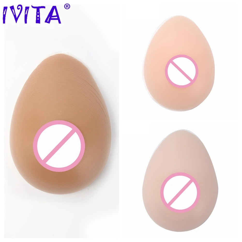 

IVITA False Fake Breast Boobs Artificial Silicone Breast Forms Each Breast For Crossdresser Postoperative Drag Queen Mastectomy