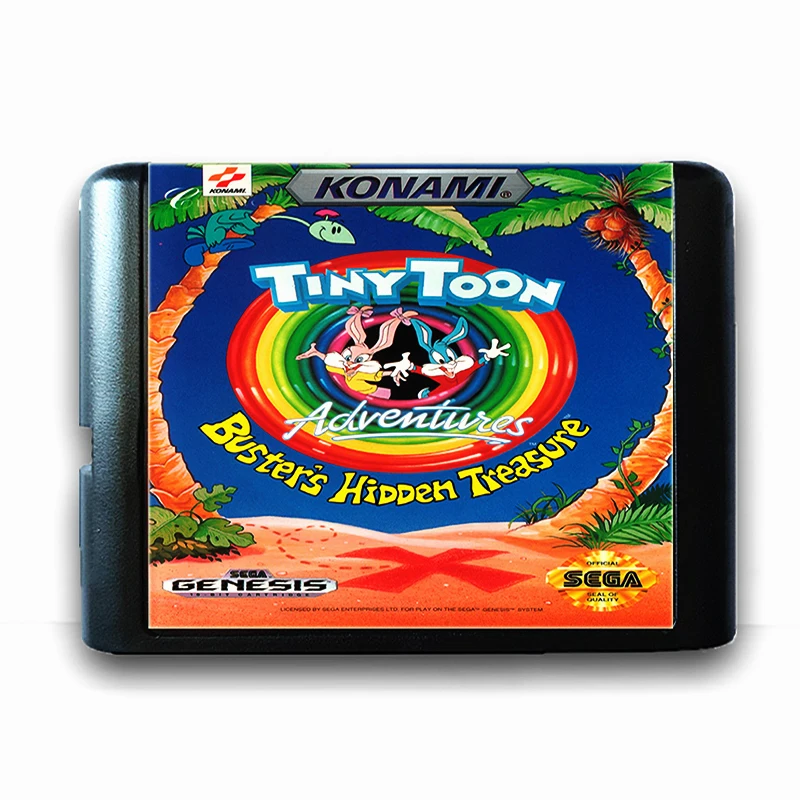 Tiny Toon Adventures Busters Hidden Treasure for 16 bit Sega MD Game Card Mega Drive Genesis Video Console | Электроника
