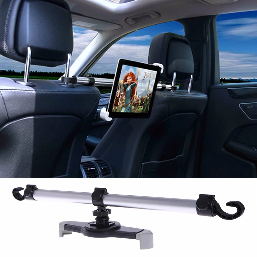 

360 Degree Rotation Universal Aluminum Alloy Car Back Seat Mount Stand Holder For Tablet 7"-11"