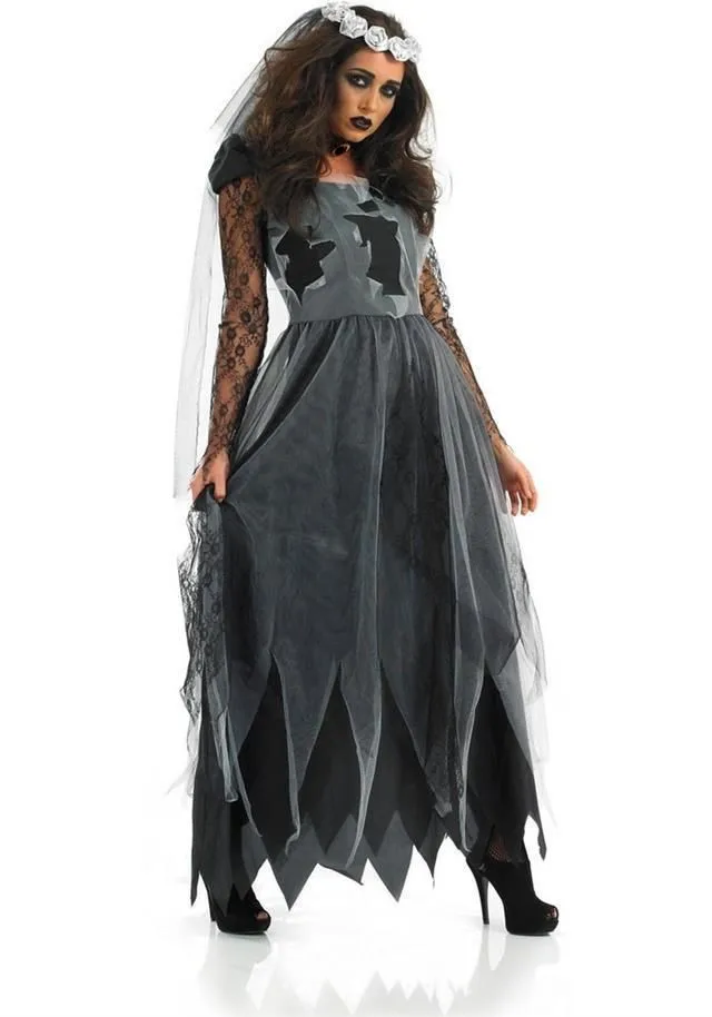 women vampire zombie dress decadent dark ghost bride styling sexy costumes halloween costumes zombie cosplay dress - Halloween Costumes Prices women vampire zombie dress decadent dark ghost bride styling sexy costumes halloween costumes zombie cosplay dress - Halloween Costumes Prices