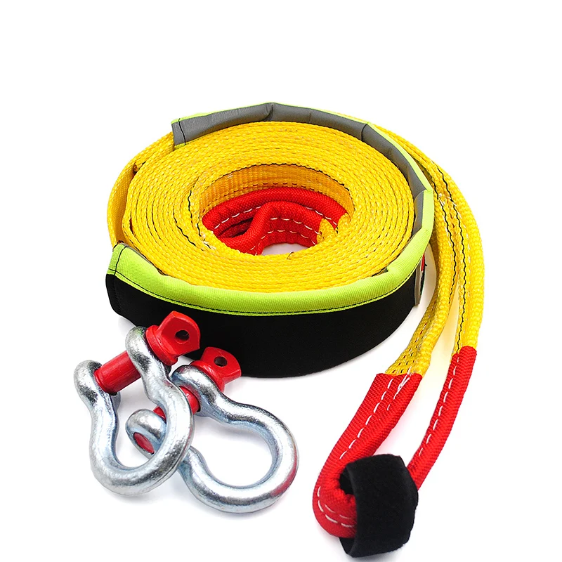 Car strong trailer rope car supplies traction rope 5 m high quality polyester material firm and