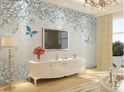 Обычай 3D фрески, Современный минималистский мечта цветок сплошной кирпичная стена, Гостиной диван телевизор стены спальня
