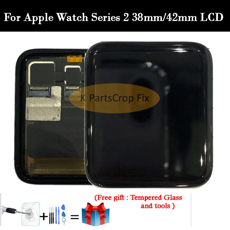 Для Apple Watch Series 2, ЖК-дисплей, сенсорный экран, дигитайзер, серия 2, S2, 38 мм/42 мм, ЖК-дисплей Pantalla, Замена+ закаленное стекло+ Инструменты