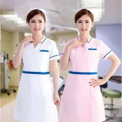 2019 спецодежда медицинская для женщин платье лаборатории пальто белое для врачей лето и весн