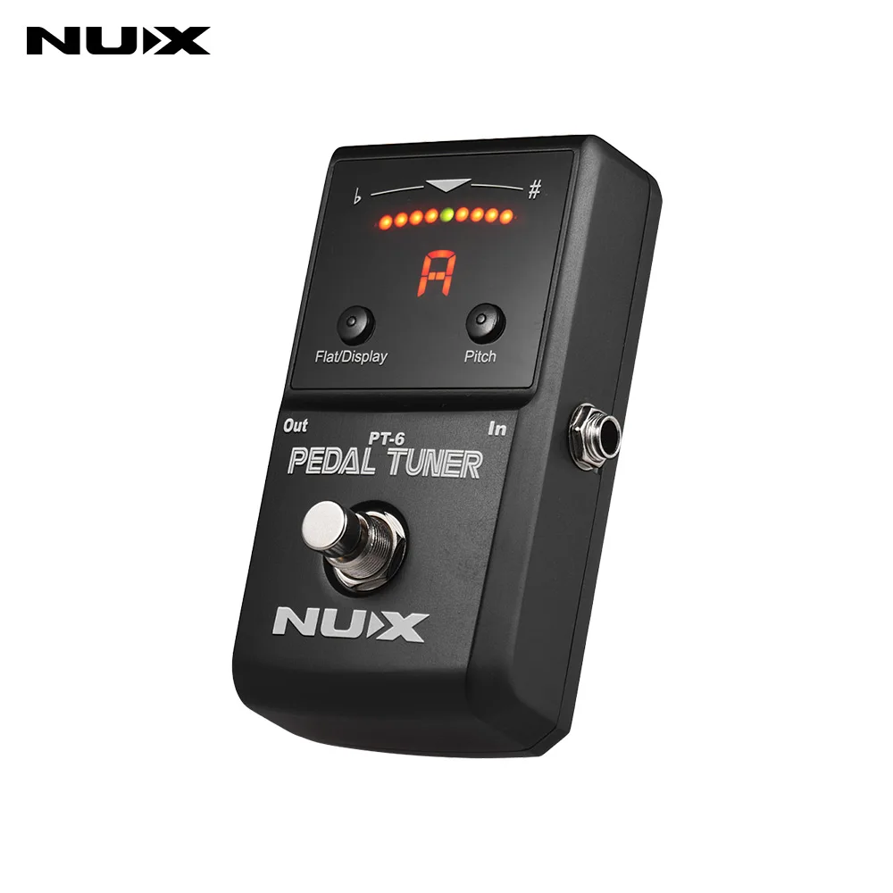 

NUX PT-6 Chromatic Pedal Tuner with Metal Casing True Bypass Durable Guitar Accessories