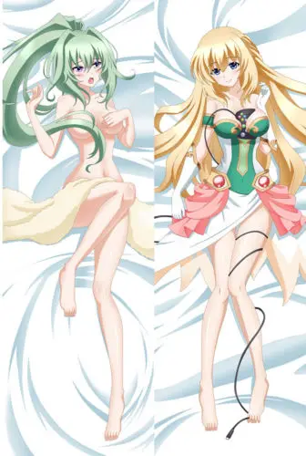Чехол для подушки Hyperdimension Neptunia Dakimakura Vert Green Heart 150 см|Наволочка| |