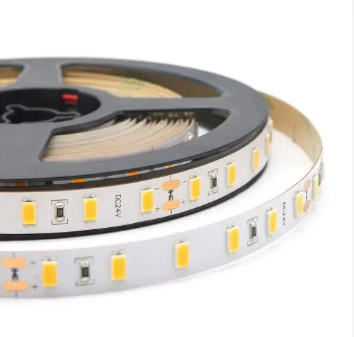 Бесплатная доставка superbright 5630 smd светодиодные ленты 5 м Катушка 24 в 72 светодиода на метр CRI 80 +