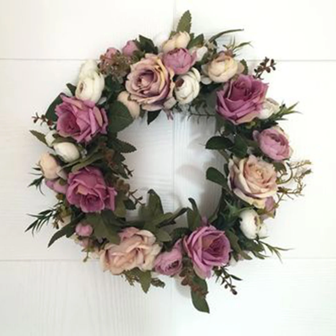 Silk Artificial Flowers Wreaths Artificial Garland For Wedding Decoration Door Home Party Decor Perfect Quality