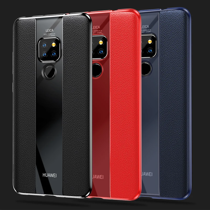 

For Huawei Mate 20 Case Luxury Genuine Leather Business Phone Case For Huawei Mate 20 Shockproof Back Cover for Huawei Mate20
