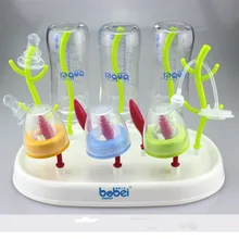 Полезная детская сушилка для бутылок, Простая подставка для чистки дерева, сушилка, полка, кухонный держатель для кормления, инструменты