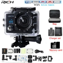 RICH Action Camera Camcorder HD 4K 14MP WIFI 1080P 2 0 inch 170 Degree Lens go