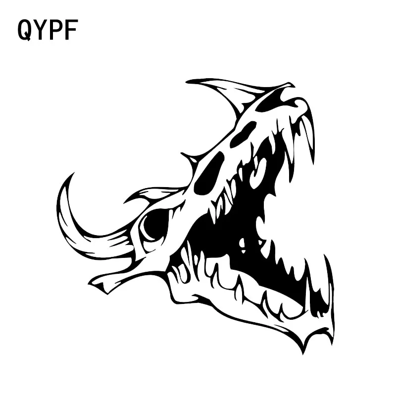 QYPF 14 9*14 9 см самый крутой череп голова дракона украшение для мотоцикла и