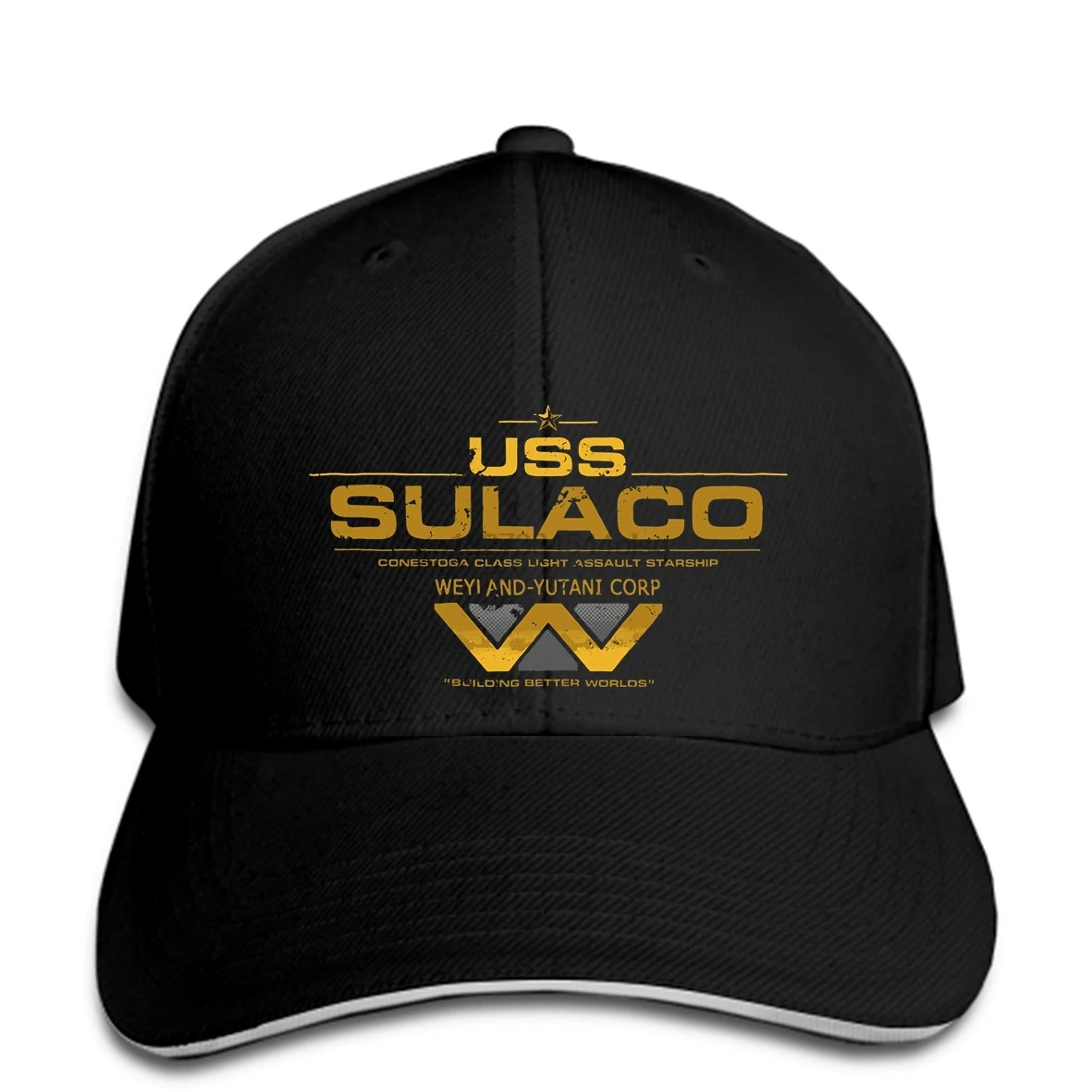 

Men Baseball Cap USS Sulaco Conestoga Class Nerdy Geeky Slogan Printed Logo Design Baseball Cap novelty t women