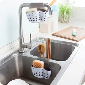 

Portable Silicone Cup Sink Storage Holders High Quality Double Layer Sponge Hanging Rack Kitchen Bathroom Organization Racks