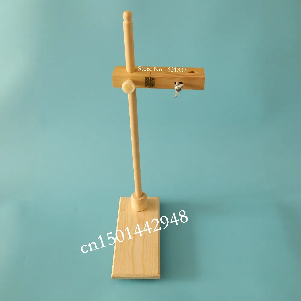 

laboratory wooden test tube holder single made of pine