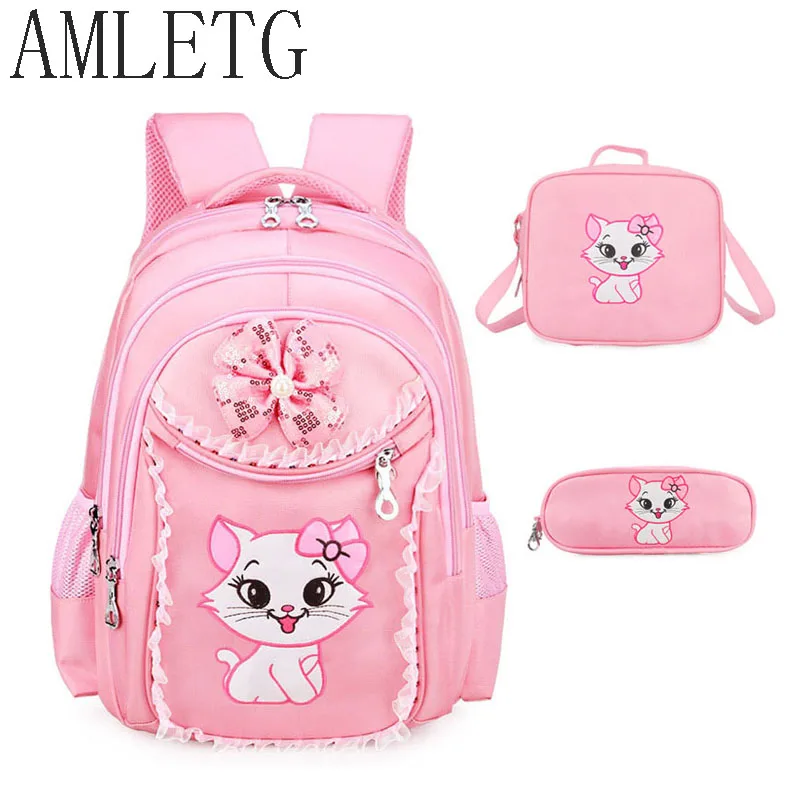 

3 Piece Set Printing Children School Bags for Girls Teenagers Backpacks Kids Orthopedics Schoolbags Backpack Mochila Infantil