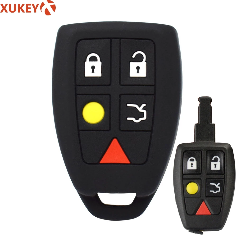 

Silicone Key Case Fob For Volvo C30 C70 S40 V50 2004 - 2007 Keyless Remote Key Cover Shell Skin Sleeve Protector