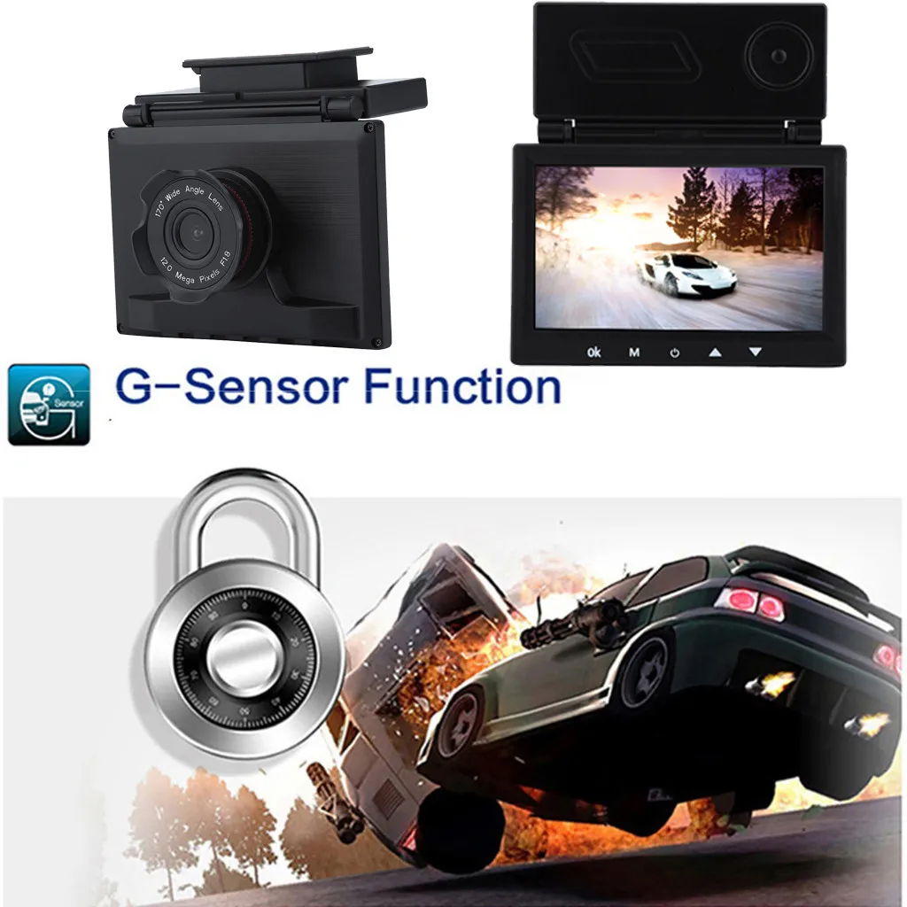 Автомобильная камера рекордер HD 1080 P автомобиль DVR камера с видеозаписью с 4,2 дюймовым экраном HD камера kamera samochodowa YJJ2