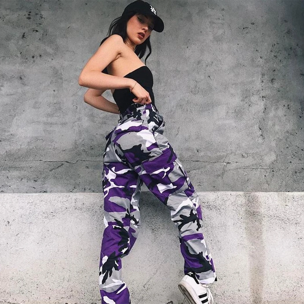 orange cargo sweatpants