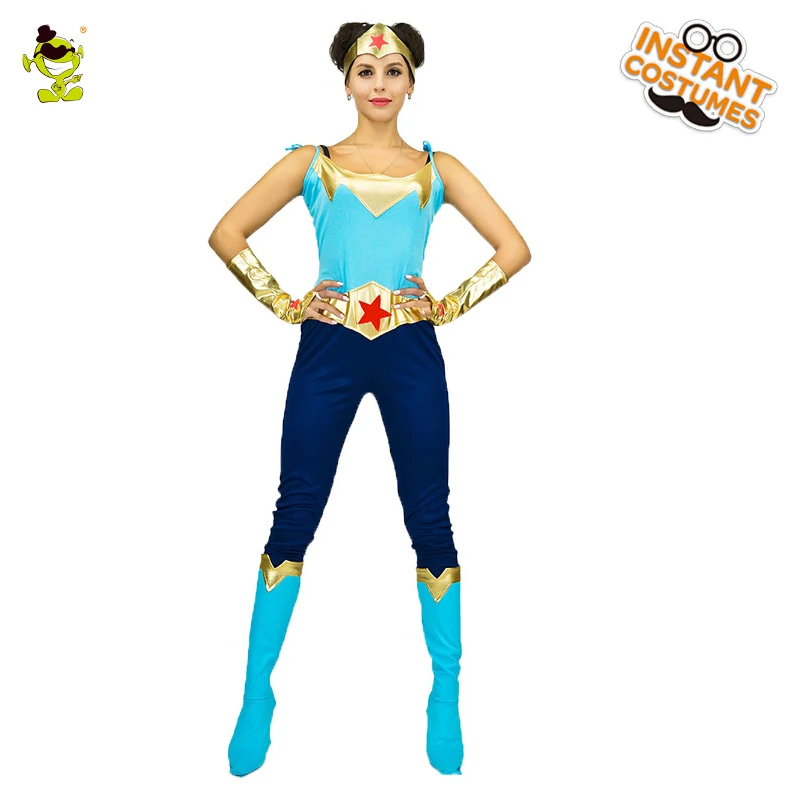 Aliexpress.com : Buy Sexy Blue Wonder Woman Costume Carnival Party Hot ...