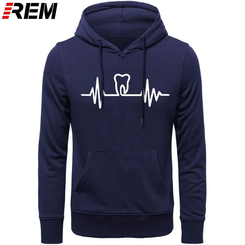 

REM Hoodies Tooth Teeth Dentist Heartbeat Men Cotton Long Sleeve Hip Hop Tops Harajuku Streetwear Fitness Hoodies, Sweatshirts