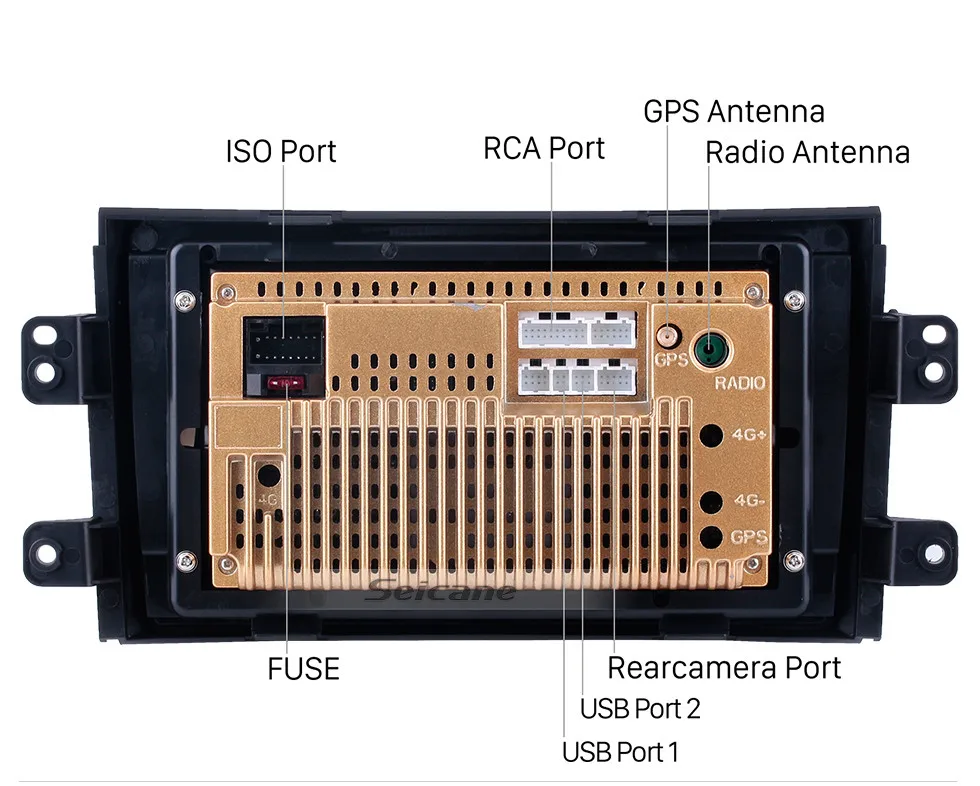 Seicane высокая версия ОЗУ 2 ГБ+ ПЗУ 32 ГБ Android 8,1 " 2Din автомобильный Радио gps мультимедийный блок плеер для 2006 2007-2012 Suzuki SX4