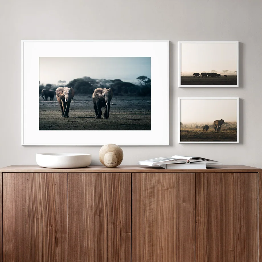 

Elephant Forest Landscape Animal Prints Wall Art Canvas Painting Nordic Posters And Prints Wall Pictures For Living Room Decor
