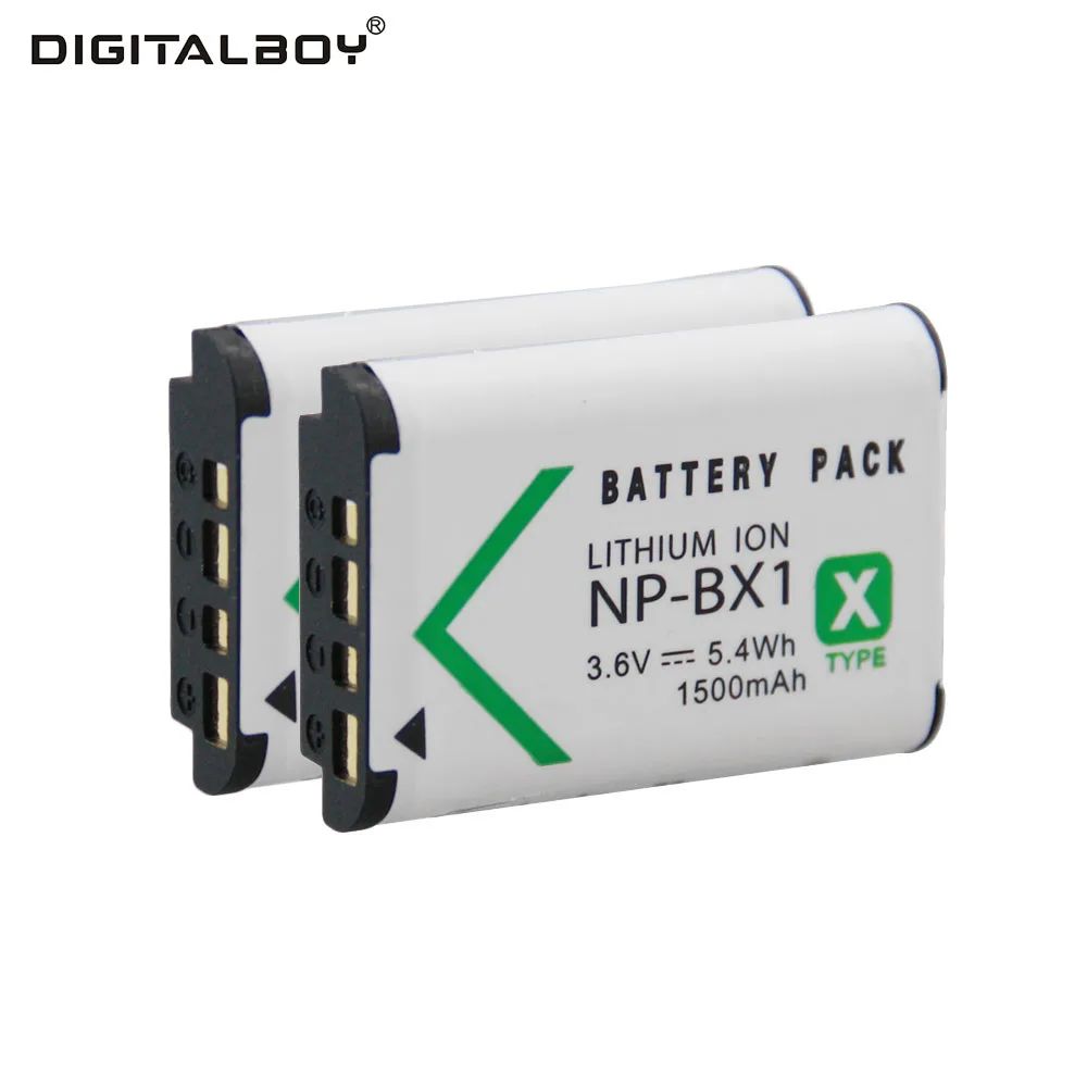 DigitalBoy NP BX1 NP BX1 NPBX1 2Pcs Batteries High capacity 100 mAh 3