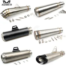 36-51MM Motorcycle Universal Exhaust Pipe Muffler FOR yamaha r6 r3 mt 07 r1 fz1 r15 mt 09 xj6 ybr 125 mt 03 DUCATI MONSTER 797 35mm 51mm universal motorcycle exhaust pipe escape scooter muffler with db killer for yamaha xj6 yzf r1 r6 mt 09 mt 07 abs fz6