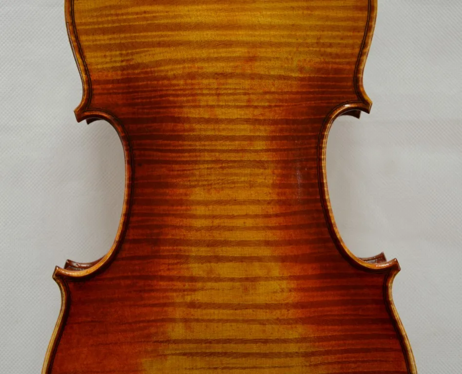 Впечатляющее звучание скрипки Страдивари 1716 Messiah скрипка 1-P пламя задний инструмент