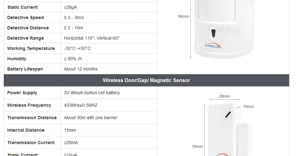 Homsecur беспроводный 4G lcd Охранная сигнализация+ 6 домашних животных PIR датчик GA01-4G-W