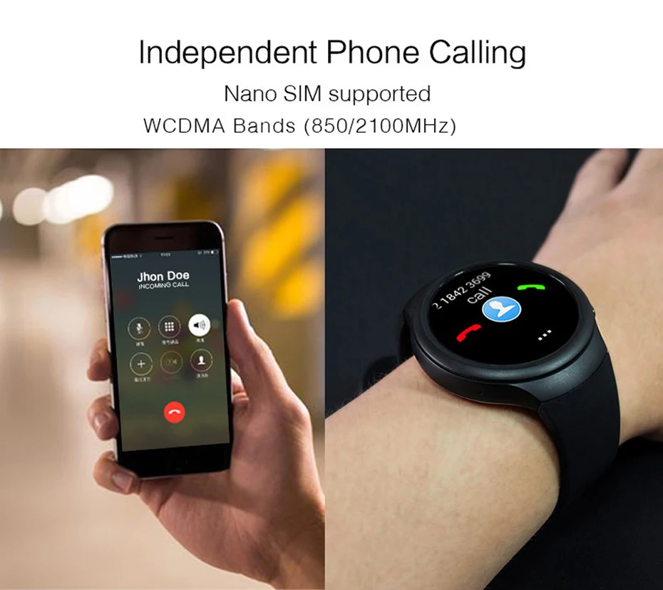 Finow X3 Plus Smart Wacht K9 Wearable Devices Smart Watch Men Android 5.1 MTK6580 1GB+8GB Quad Core Smartwatch iOS Android