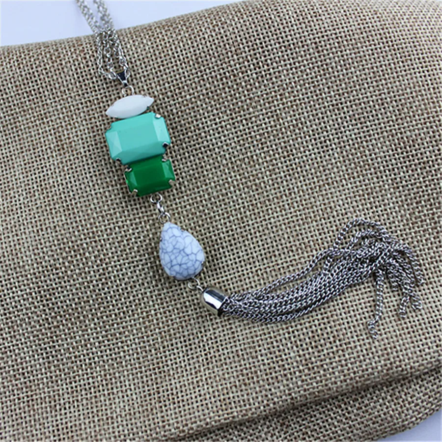 

The new women's fashion jewelry wholesale girls birthday party tassel beautiful pendant necklace gift free shipping sweater!