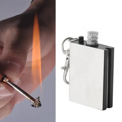 Useful Emergency Fire Starter Flint Match Lighter Metal Outdoor Camping Hiking Instant Survival Tool Safety Durable accessory