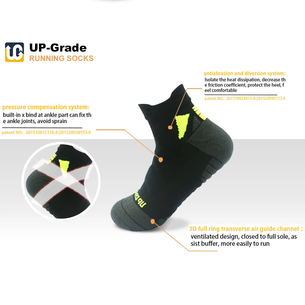 UP GRADE Women Colorful Running Sport Socks Outdoor Cycling Hiking Walking Breathable Warm Sock Gift Package Outdoor