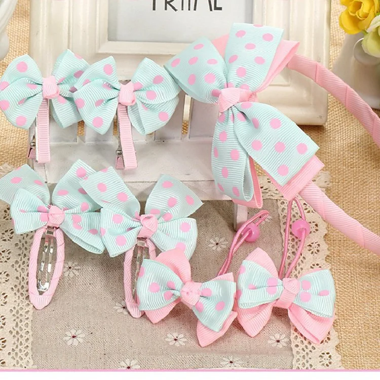 7 шт. = 1 компл. детские Аксессуары Hairband шпильки для волос обувь девочек прекрасный