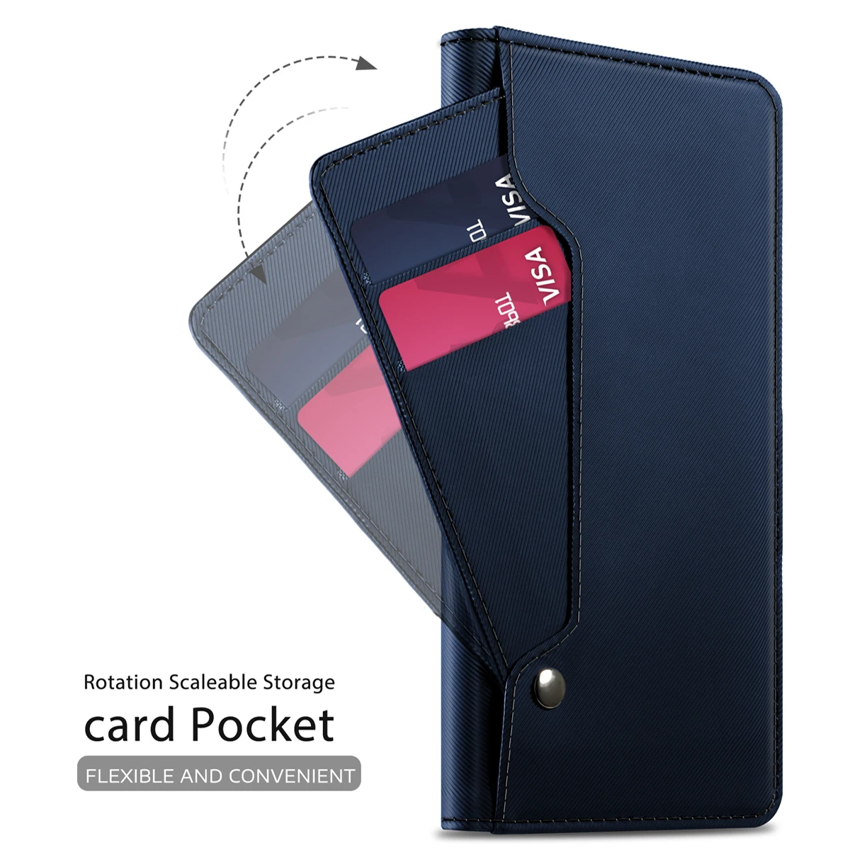  For Nokia 7.2 Case Luxury Leather Wallet Flip Stand Cover with Mirror Shockproof Shell For Nokia 3.