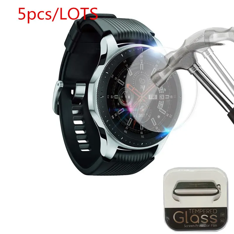 5 Pack Tempered Glass Screen Protector For Samsung Galaxy Watch 46mm