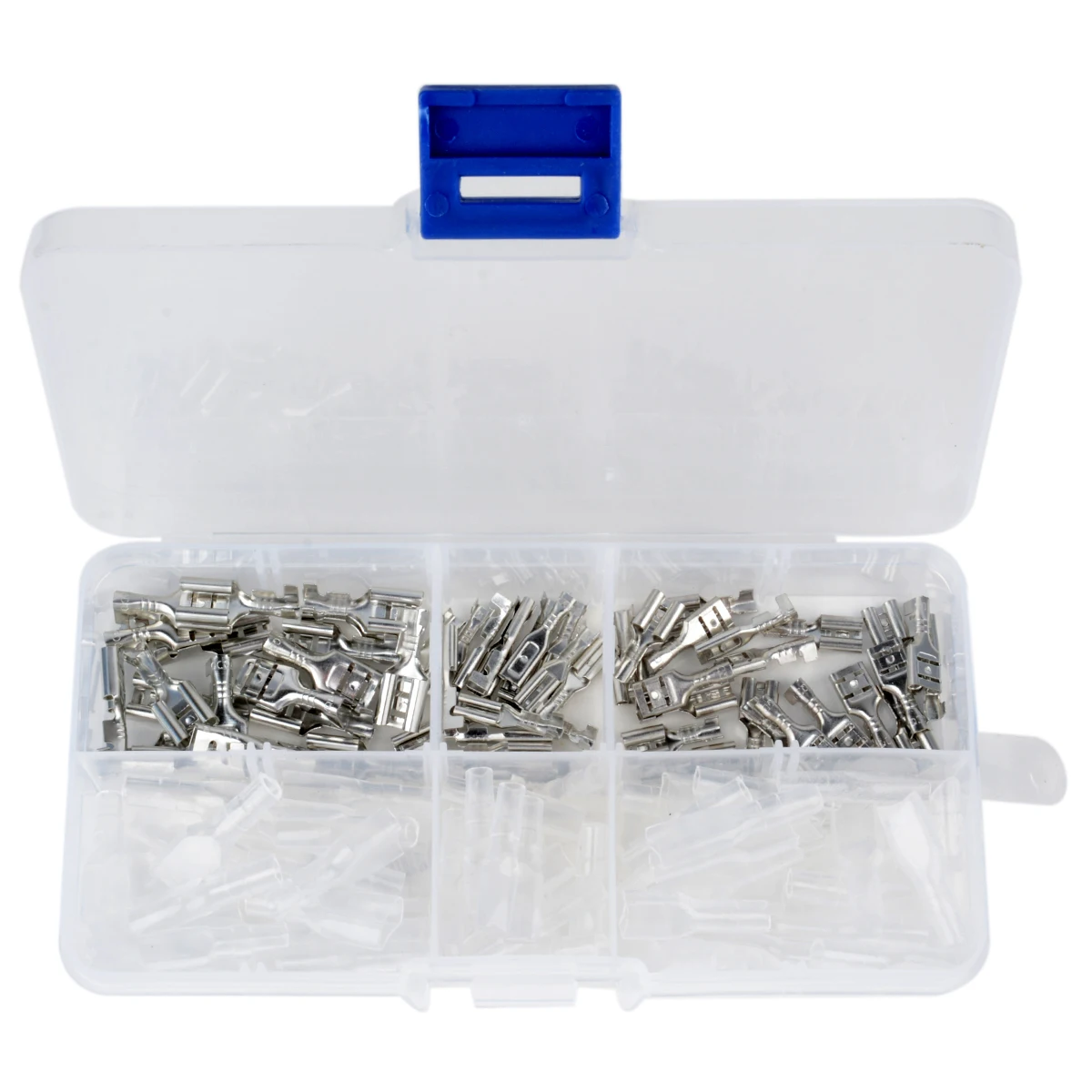 

120pcs/Set 2.8mm 4.8mm 6.3mm Female Spade Connectors High Quality Crimp Terminals with Insulating Sleeves