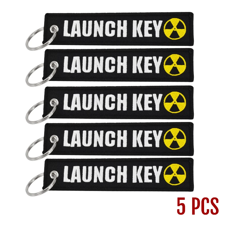 New Fashion Nuclear Launch Key Chain Bijoux Keychain for Motorcycles and Cars Gifts Tag Embroidery Key Fobs OEM Keychain Bijoux (6)