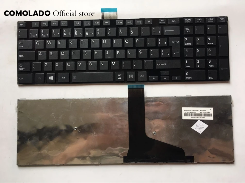 Бр Бразилия клавиатура для Toshiba Satellite L50 L70 L75 C50 C50D C70-A S50 S55 C70 C75 черная клавиатура BR Макет